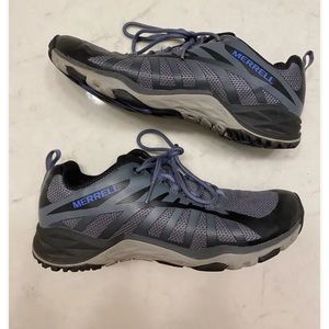Merrell Women's Siren Edge Q2 Black/Gray/Periwinkle  Hiking Shoes Size 8.5